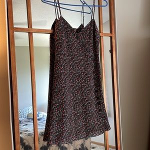 Madewell Silk Button-Wrap Cami Dress in Fieldwalk Floral